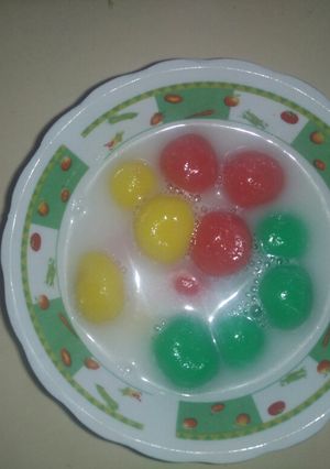 Foto resep Kolak candil ketan warna warni