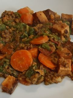 Una foto de Soja verde con tofu