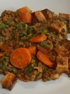 Una foto de Soja verde con tofu