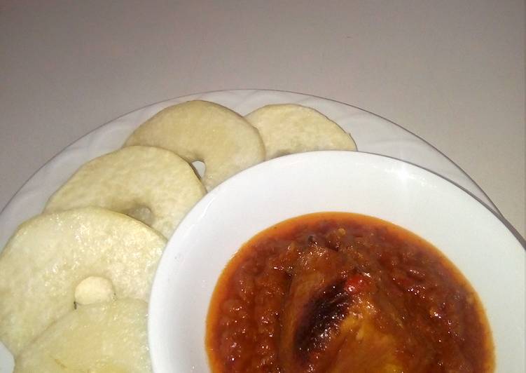 Easiest Way to Make Super Quick Homemade Yam and stew