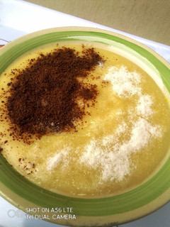 A picture of Ginger Milk and Chocolate Pap.