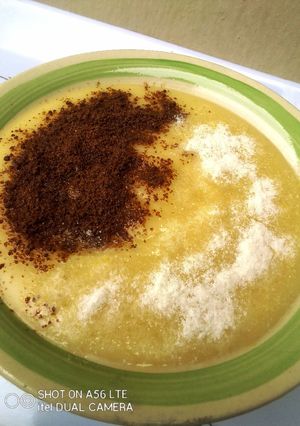 A picture of Ginger Milk and Chocolate Pap.