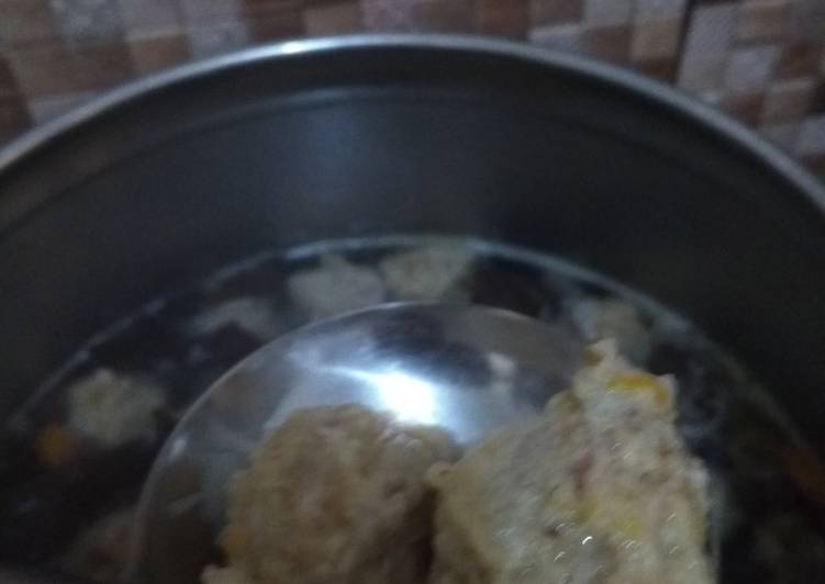 Resep Baso udang daging sapi untuk SUP sarang Burung, Sempurna