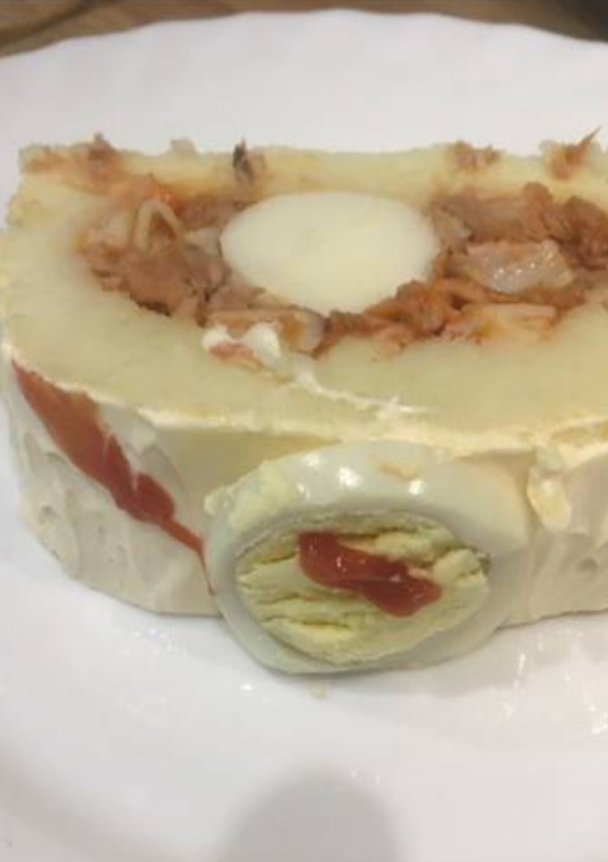 Una foto de Brazo de gitano de patata / Rollo de patata relleno
