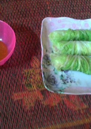 รูปของ ผักกาดขาวห่อหมูสับนึ่ง