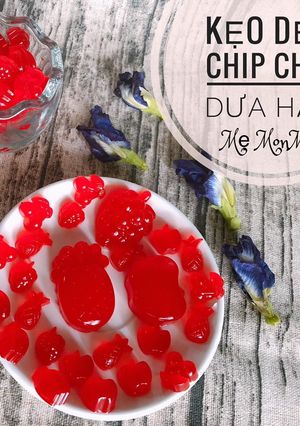 Hình của món Ăn dặm : Kẹo dẻo chip chip vị dưa hấu.