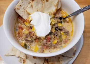 Easiest Way to Make Appetizing Keto THM Queso Taco Soup