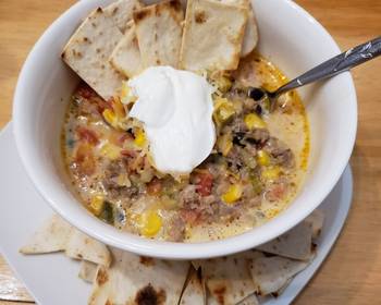 Update, Prepare Recipe Keto THM Queso Taco Soup Restaurant Style