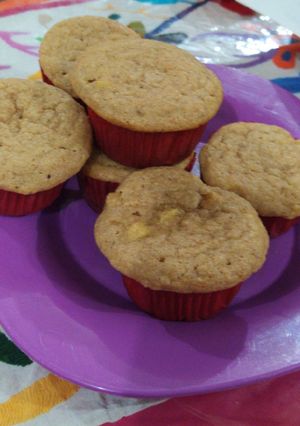 Una foto de Muffins de manzana con canela