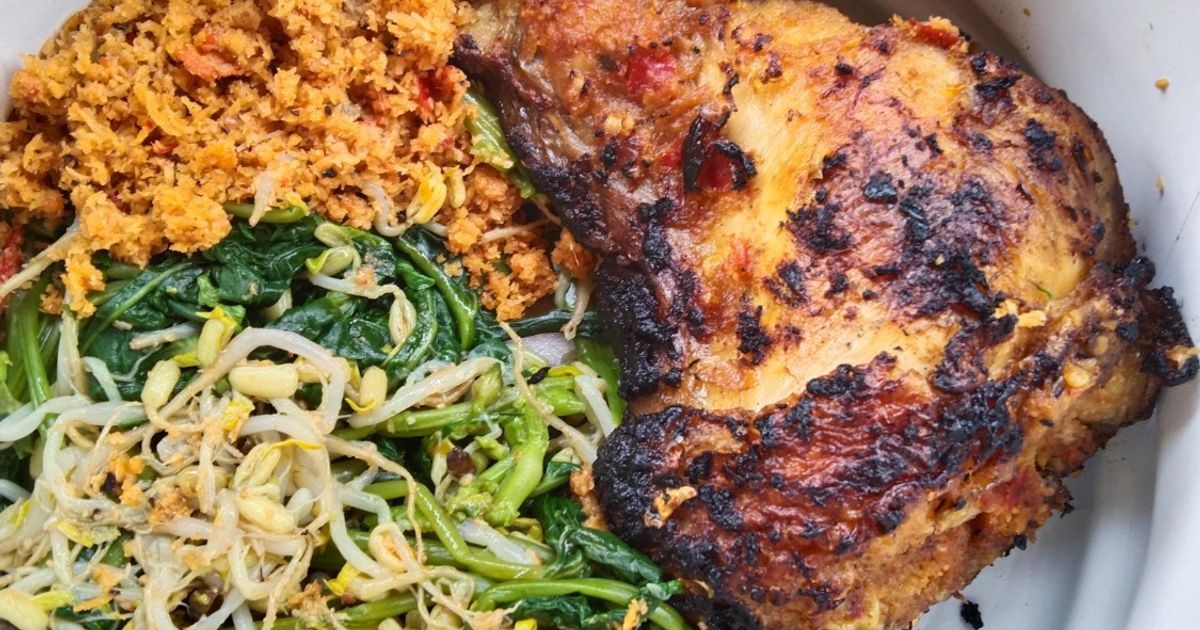 Ayam Panggang Urap-Urap