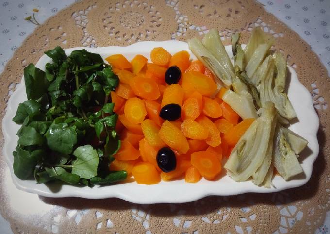 Salade de cressons carottes fenouil 🍴