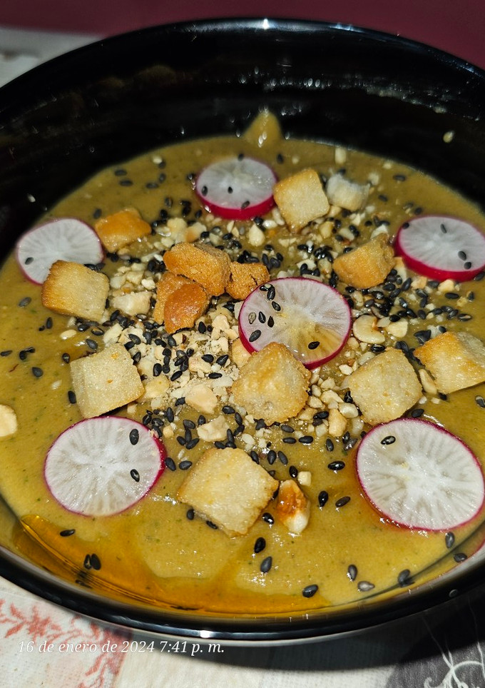 Una foto de Crema de champiñones