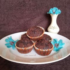 Chocolate muffins A picture of Chocolate muffins.