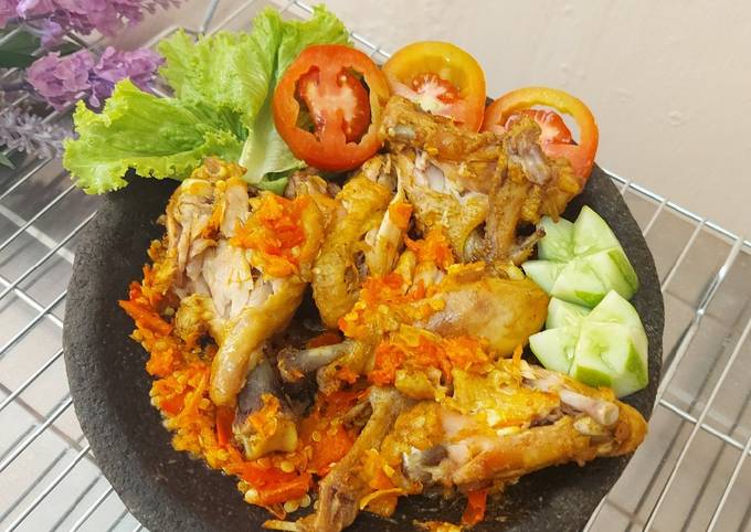 Geprek Ayam (Sambel Bawang)