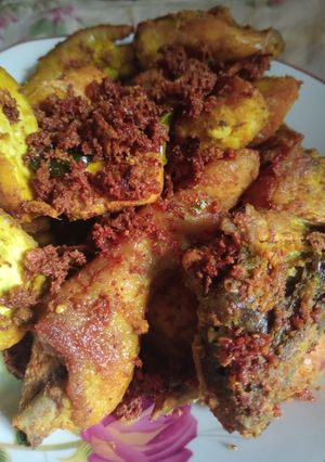 Foto resep Ayam goreng telur