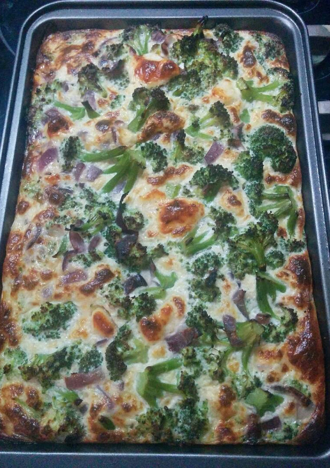 Una foto de Pastel de brócoli