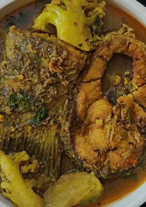 ফুলকপি ফিশ কারি(fish curry recipe in Bengali) রেসিপির প্রধান ছবি
