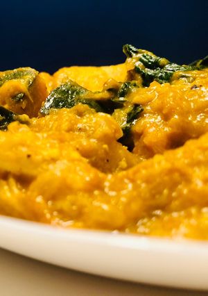 A picture of Winter Pumpkin Chicken Curry.
