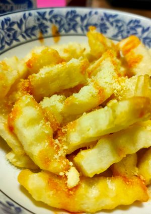 รูปของ เฟรนฟรายรสแซ่บชีสๆ by Air fryer