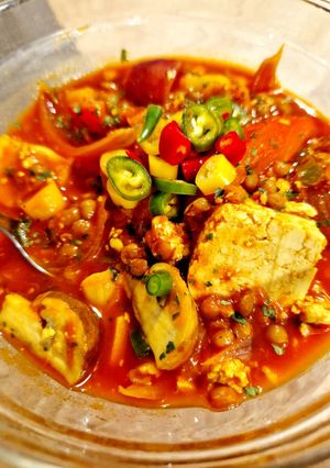 A picture of Chilli Tofu Stew (Vegan).