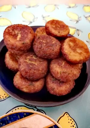 O poză a rețetei Chifteluțe de cartofi și soia.