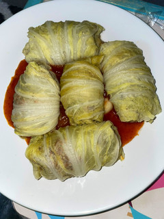 Foto resep Sawi gulung daging cincang