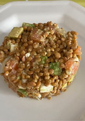 Una foto de Ensalada de lentejas