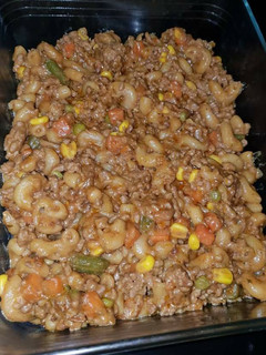 A picture of Macaroni With Minced meat.