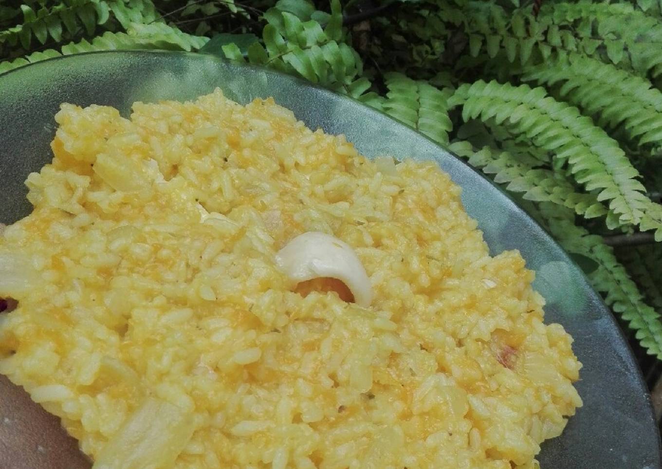 Risotto de calabaza cremoso😊