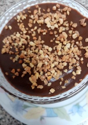 Una foto de Postre con batata y cacao