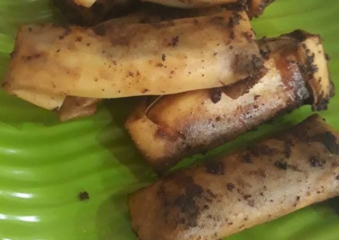 Pisang coklat simpel (menu buka puasa)