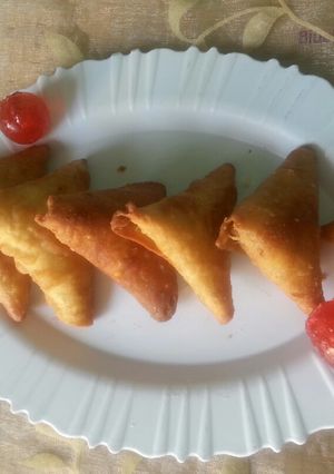A picture of Rice samosa# my unique rice recipe contest#.