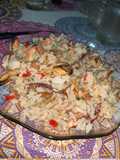 Arroz con mariscos, simulando paella 🥘