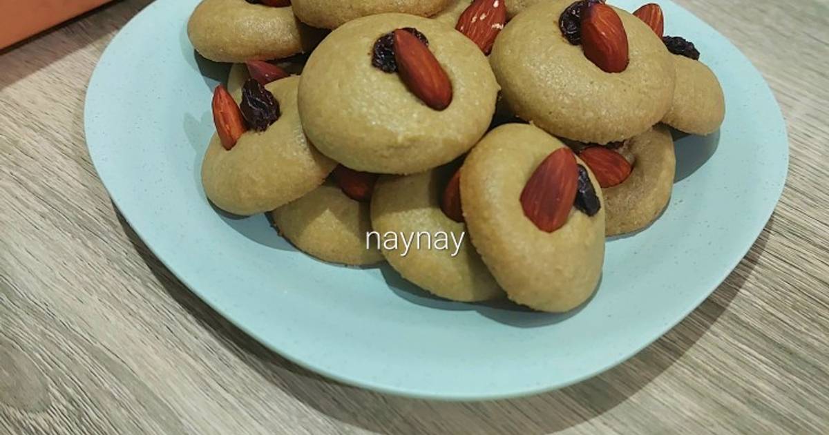 Resep Matcha Raisin Almond Cookies Gluten Free oleh NayNay Cookpad