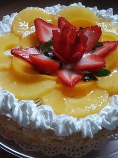 صورة لوصفة تورتة بالفواكه 🍰🍰🍰🎂🎂