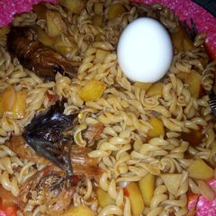 A picture of Simple Macaroni with potatoes.