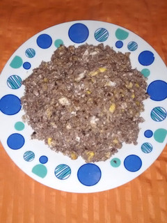 Una foto de Huevos con frijol