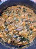 Curry de Berenjena y Espinacas con Anacardos
