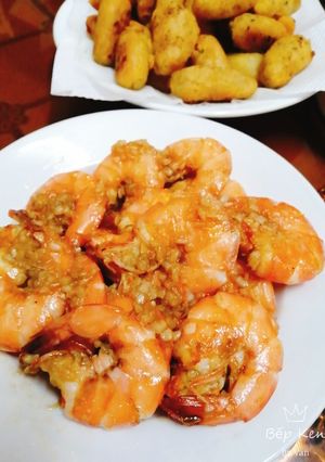 Hình của món Tôm sốt bơ tỏi.