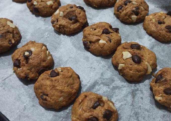 Almond Chocochips Cookies (NO MIXER)