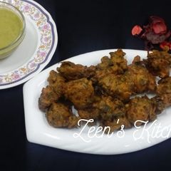 A picture of Black Chickpeas and Corn Fritters.