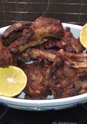 A picture of Lamb Chops with Marinade.
