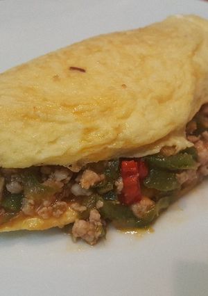 Una foto de Tortilla de picado de pollo