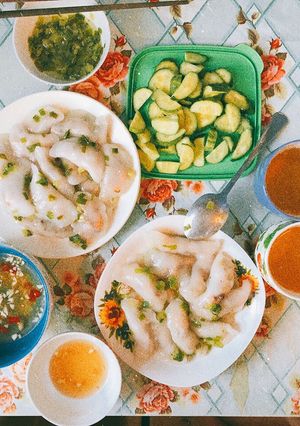 Hình của món Bánh bột lọc nhân tôm thịt.