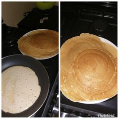 Vanilla pancakes A picture of Vanilla pancakes.