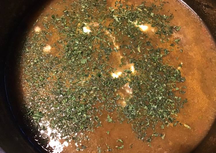Comment Servir Soupe d épinards à la tomate