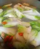枸杞娃娃菜雞湯