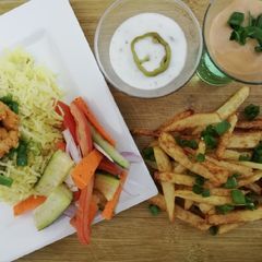 A picture of SHAWARMA RICE PLATTER #cookpadApp #Ricecomeptition.