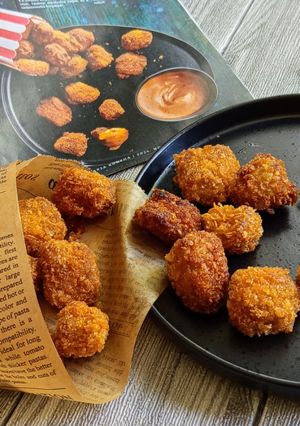 Popcorn "csirketofu" falatok gluténmentesen recept fotója