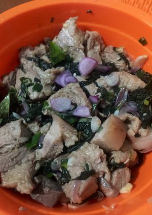 Foto resep Babi masak Bayam (Piong) masakan khas Toraja